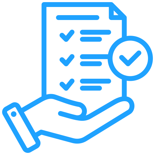 A graphic icon representing a checklist